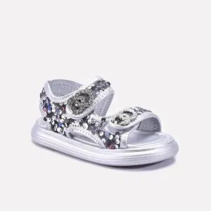 Convertible Heels To Flats Shoes Casual Sandal Gray 0721011