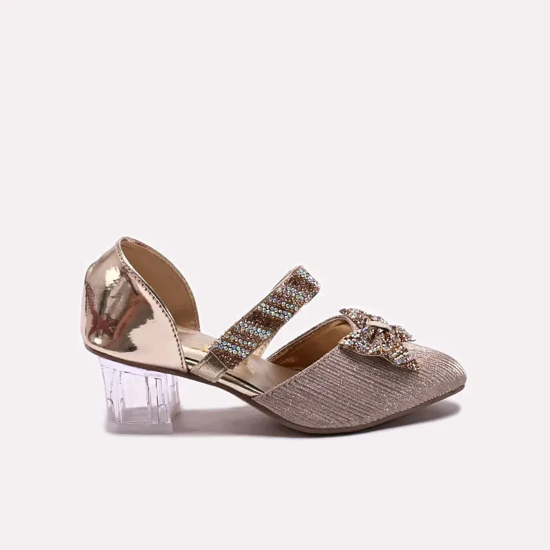 Golden Fancy Pumps 0710570 Flat Track Metal Shoe