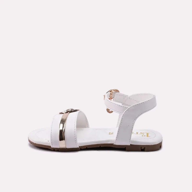 White Casual Sandal 0720812 Flat Soccer Shoes