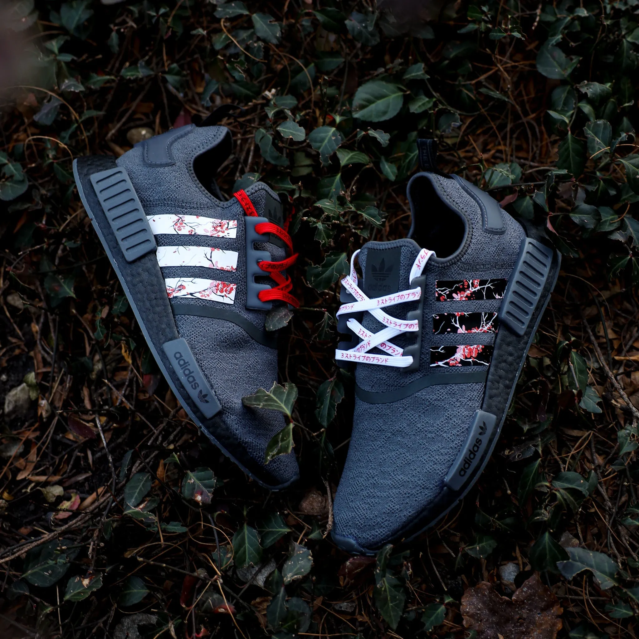 Popular Shoes Adidas White Cherry Blossom Stripes for NMD