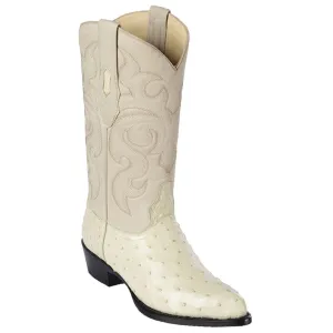 Balenciaga Boots Winter-White Ostrich Cowboy Boots