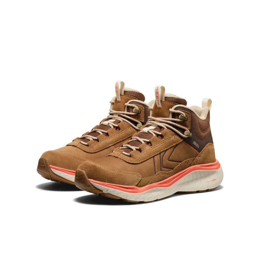 Women's Leiki Waterproof Leather Hiking Boot  |  Chipmunk/Birch Trail Running Shoes Size 10