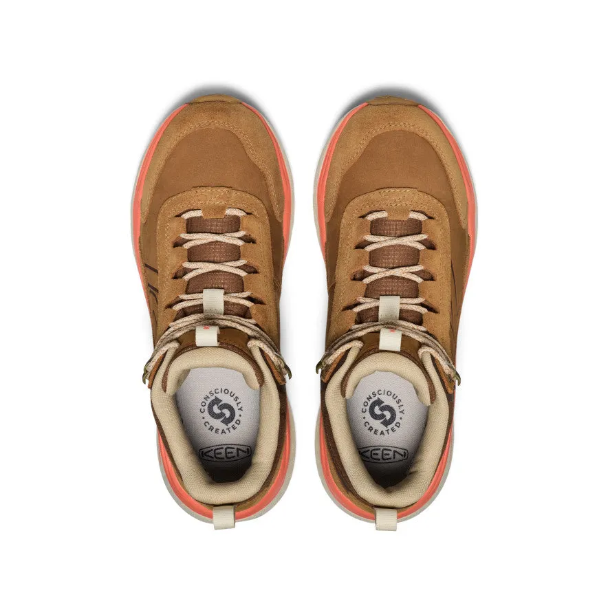 Women's Leiki Waterproof Leather Hiking Boot  |  Chipmunk/Birch Trail Running Company Manufactures Trail Running Shoes