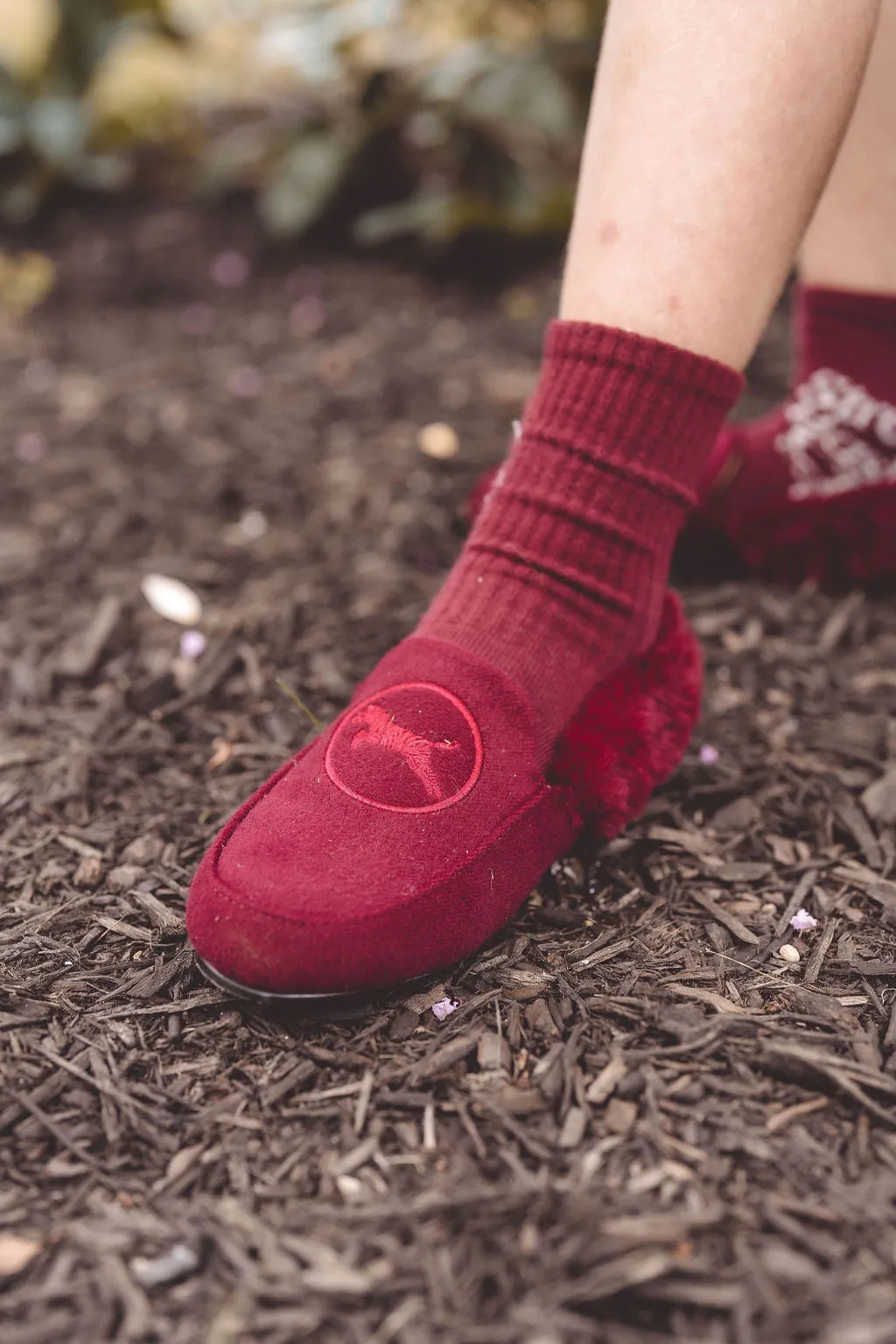 Love To Lounge Slippers Wool Slingback Slippers - Hard Sole