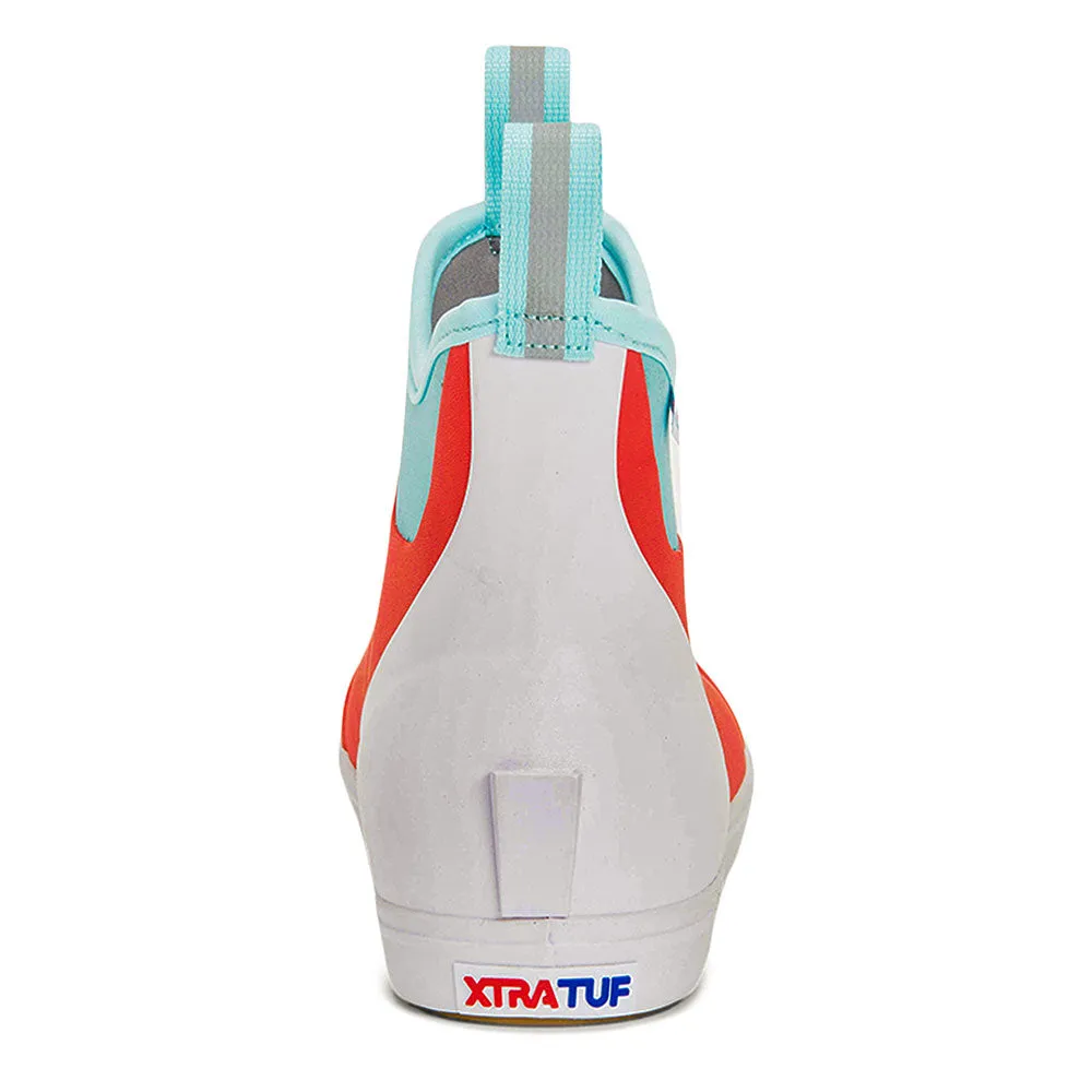 Waterproof Low Hiking Shoe XTRATUF Women's ADB ECO Ankle Deck Boots- Coral
