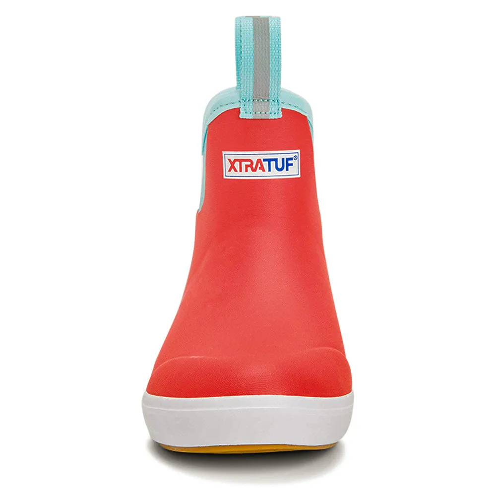 XTRATUF Women's ADB ECO Ankle Deck Boots- Coral Betsy Shoes