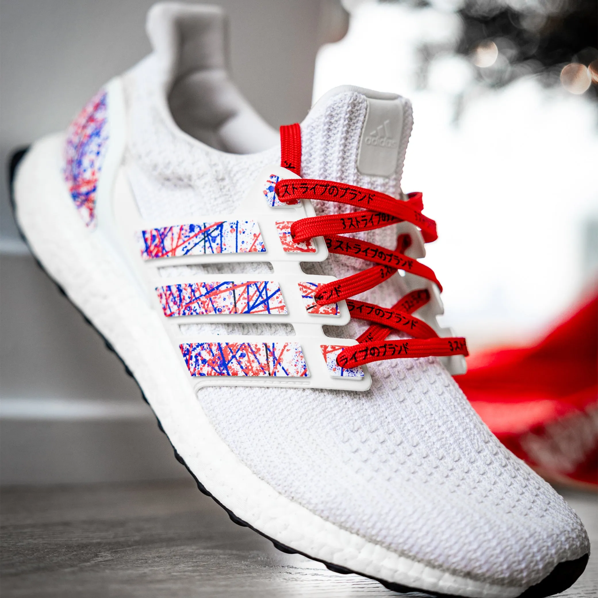 Adidas Runfalcon Shoes Paint Splatter Stripes for Ultra Boost