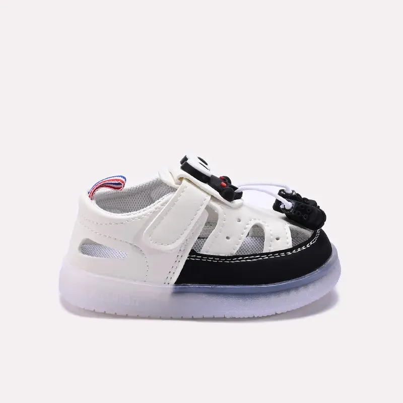 Baby Black Casual Sandal 0721054 Crane Flats Shoes