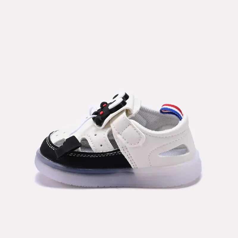 Baby Black Casual Sandal 0721054 Pointy Toe Flat Shoes